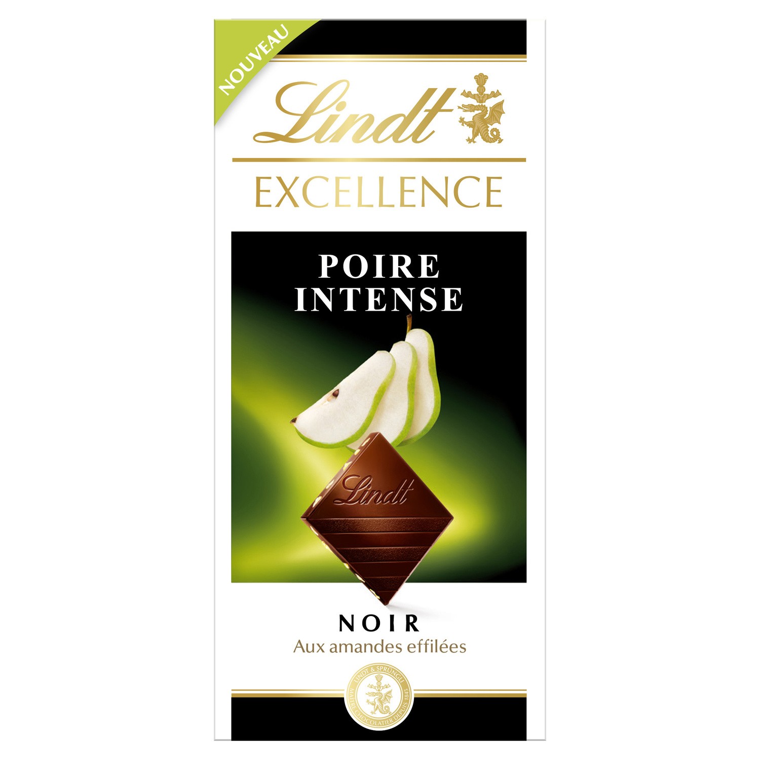 Chocolat Noir Aux amanades effilées Poire intense